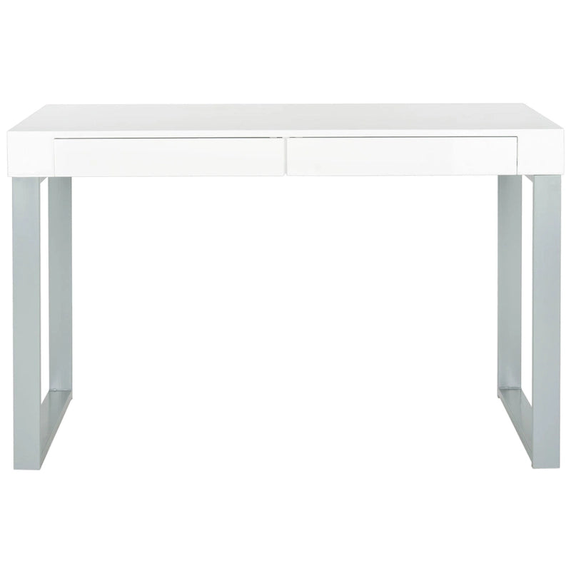 Bureau Barton blanc/gris