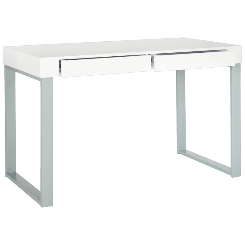 Bureau Barton blanc/gris
