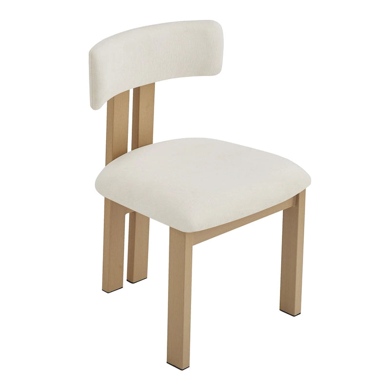 Chaises de salle à manger rembourrées Astura, structure en fer