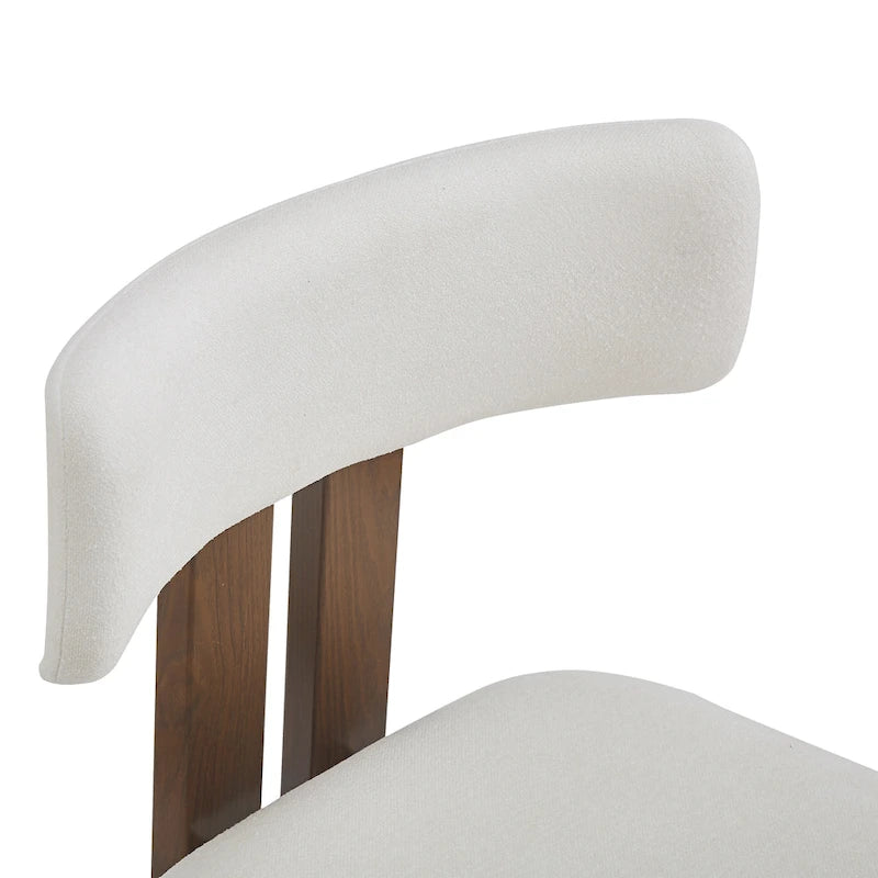 Chaises de salle à manger rembourrées Astura, structure en fer