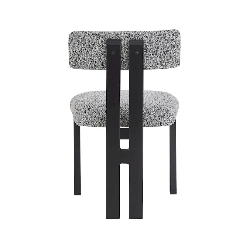 Chaises de salle à manger rembourrées Astura, structure en fer
