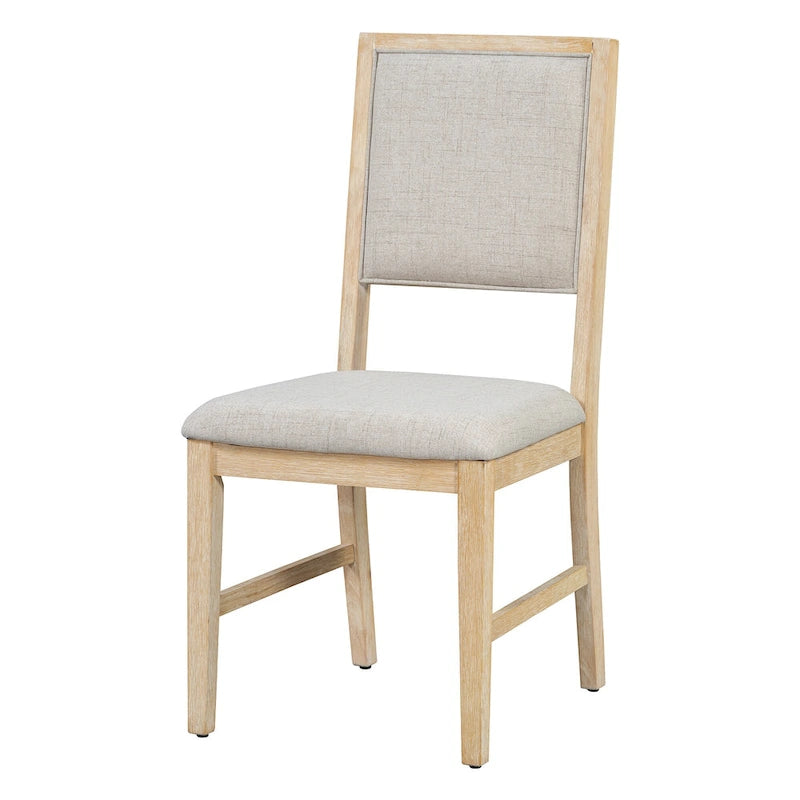 Ensemble de 6 chaises de salle à manger, ensemble de meubles de cuisine en bois avec table rectangulaire en bois d'acacia, 4 chaises et 1 banc