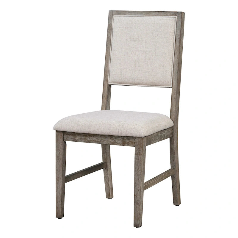 Ensemble de 6 chaises de salle à manger, ensemble de meubles de cuisine en bois avec table rectangulaire en bois d'acacia, 4 chaises et 1 banc