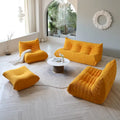 Ensembles de canapés paresseux en tissu Teddy pour chambre à coucher, salon, chaise longue confortable et canapé de sol