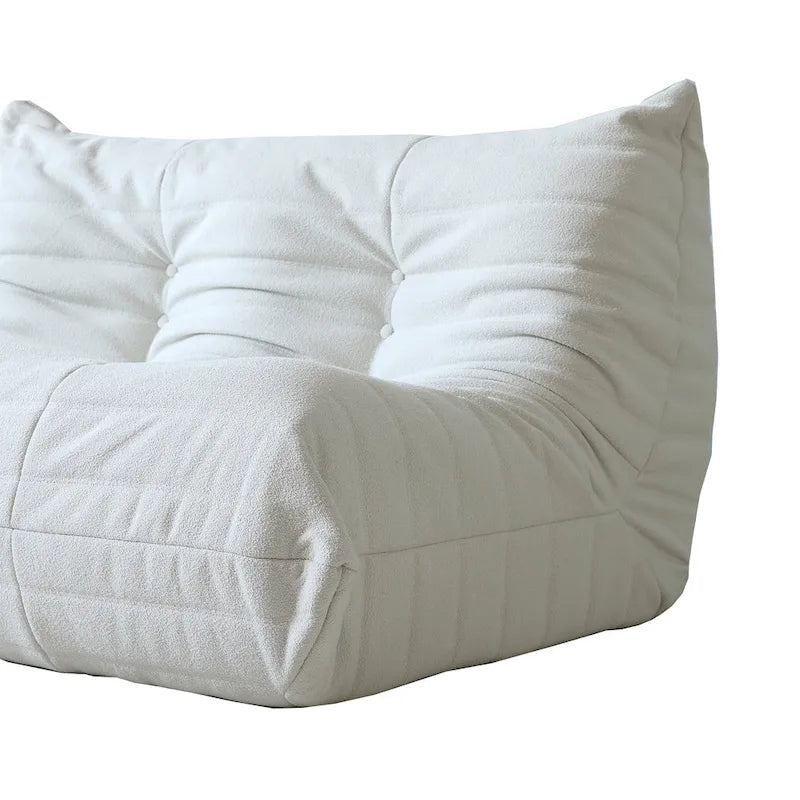 Ensembles de canapés paresseux en tissu Teddy pour chambre à coucher, salon, chaise longue confortable et canapé de sol
