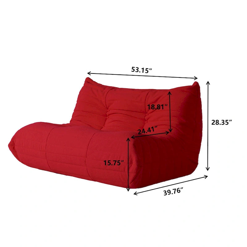 Ensembles de canapés paresseux en tissu Teddy pour chambre à coucher, salon, chaise longue confortable et canapé de sol