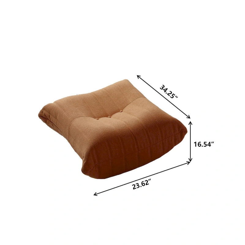 Ensembles de canapés paresseux en tissu Teddy pour chambre à coucher, salon, chaise longue confortable et canapé de sol