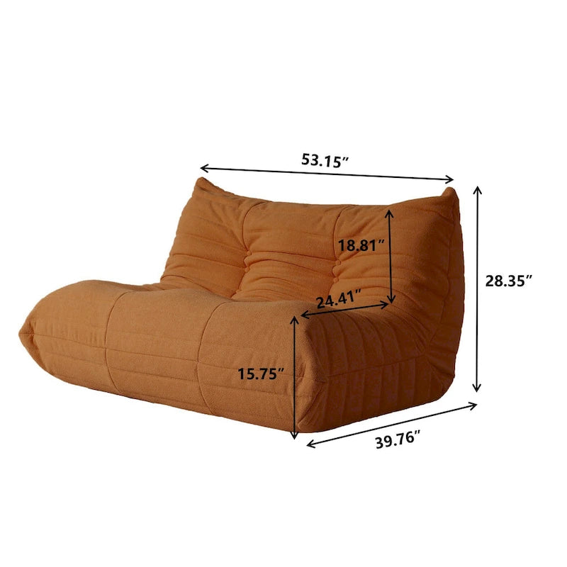 Ensembles de canapés paresseux en tissu Teddy pour chambre à coucher, salon, chaise longue confortable et canapé de sol