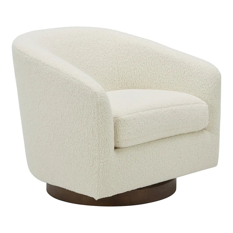 Fauteuil pivotant moderne en tissu