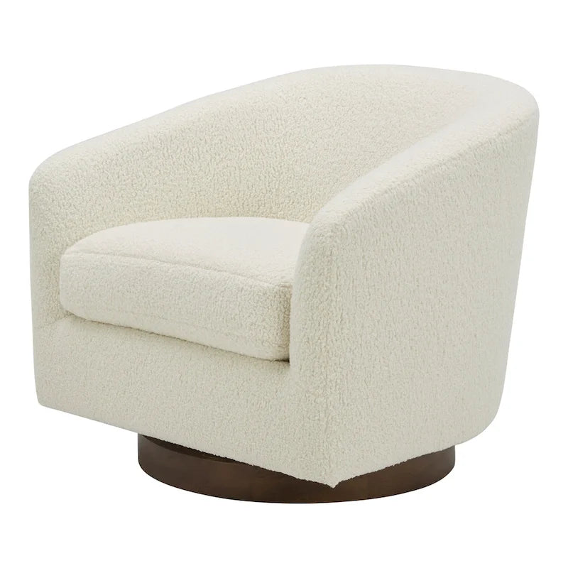 Fauteuil pivotant moderne en tissu