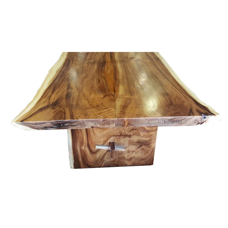 Table à manger unique en bois de Suar Live Edge - 71 de long (table seulement)