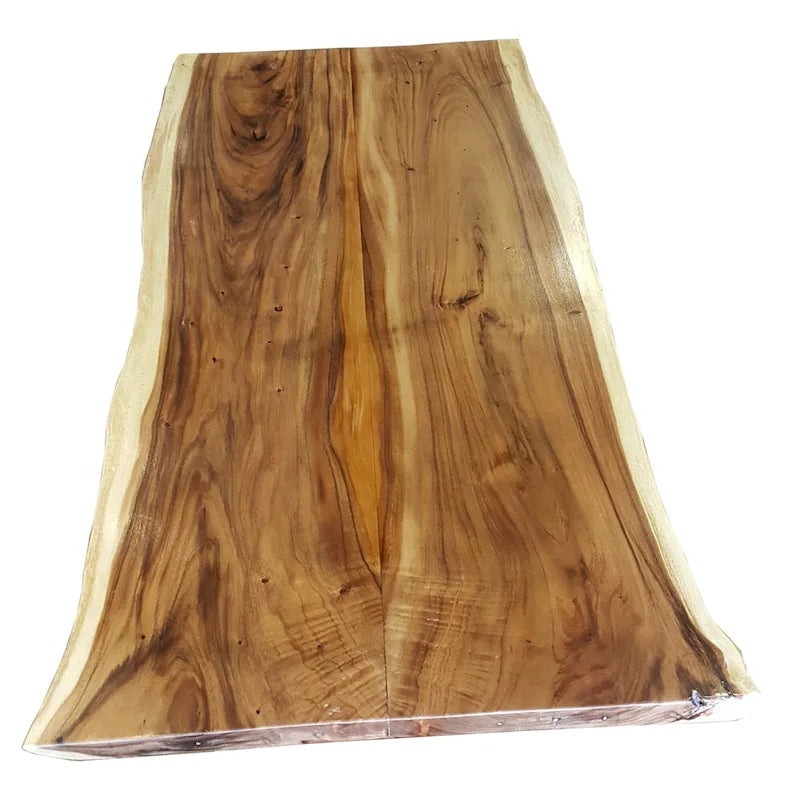 Table à manger unique en bois de Suar Live Edge - 71 de long (table seulement)