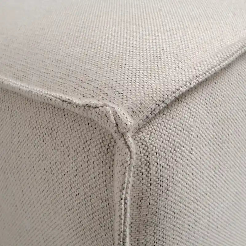 Canapé d'angle modulable contemporain avec ottoman