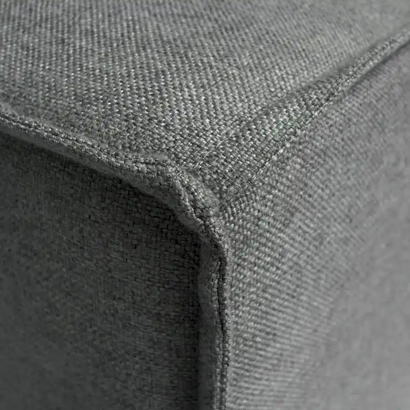 Canapé d'angle modulable contemporain avec ottoman