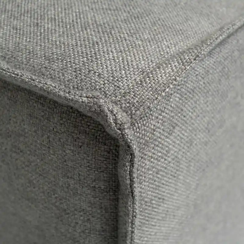 Canapé d'angle modulable contemporain avec ottoman