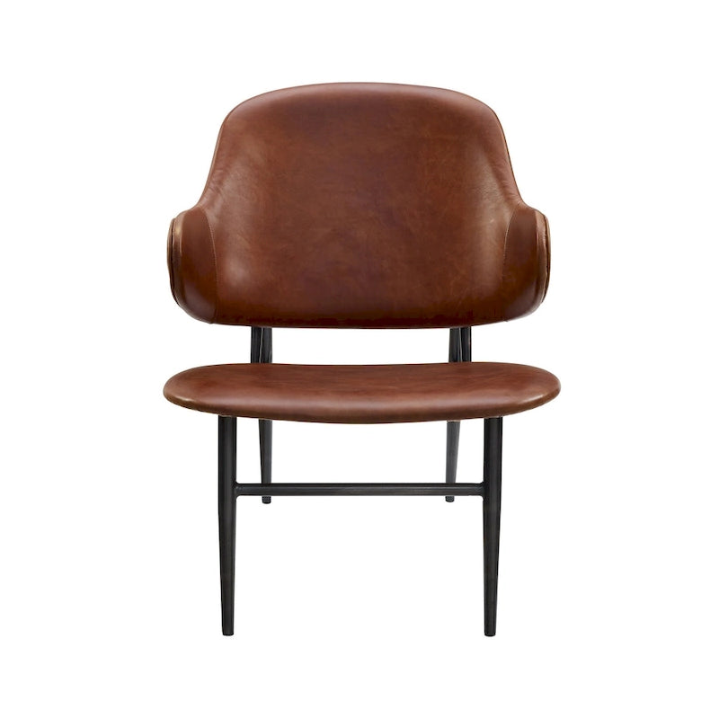 Fauteuil d'appoint en cuir véritable