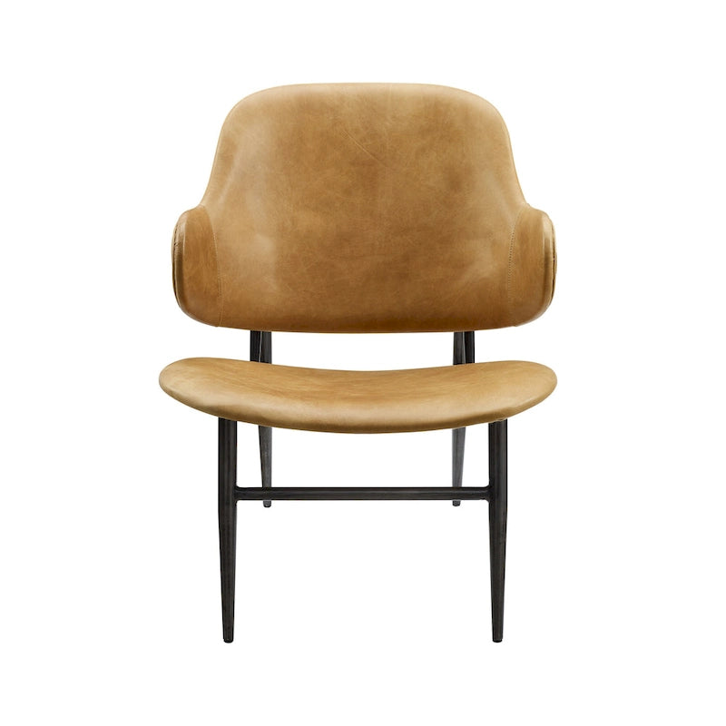 Fauteuil d'appoint en cuir véritable