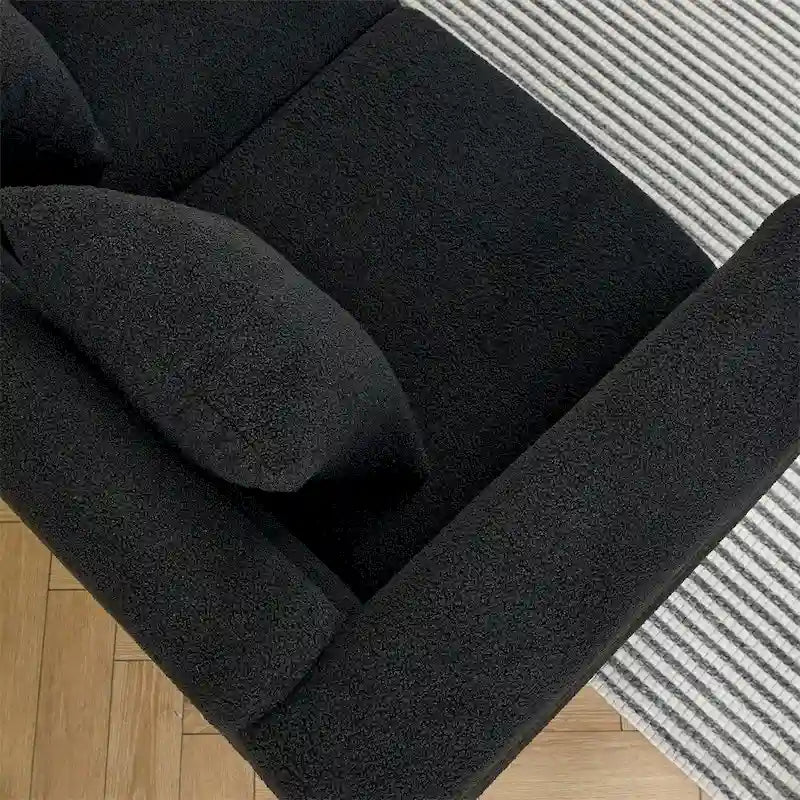 Canapé d'angle sectionnel en L surdimensionné 5 places de 81,5 po avec 3 coussins