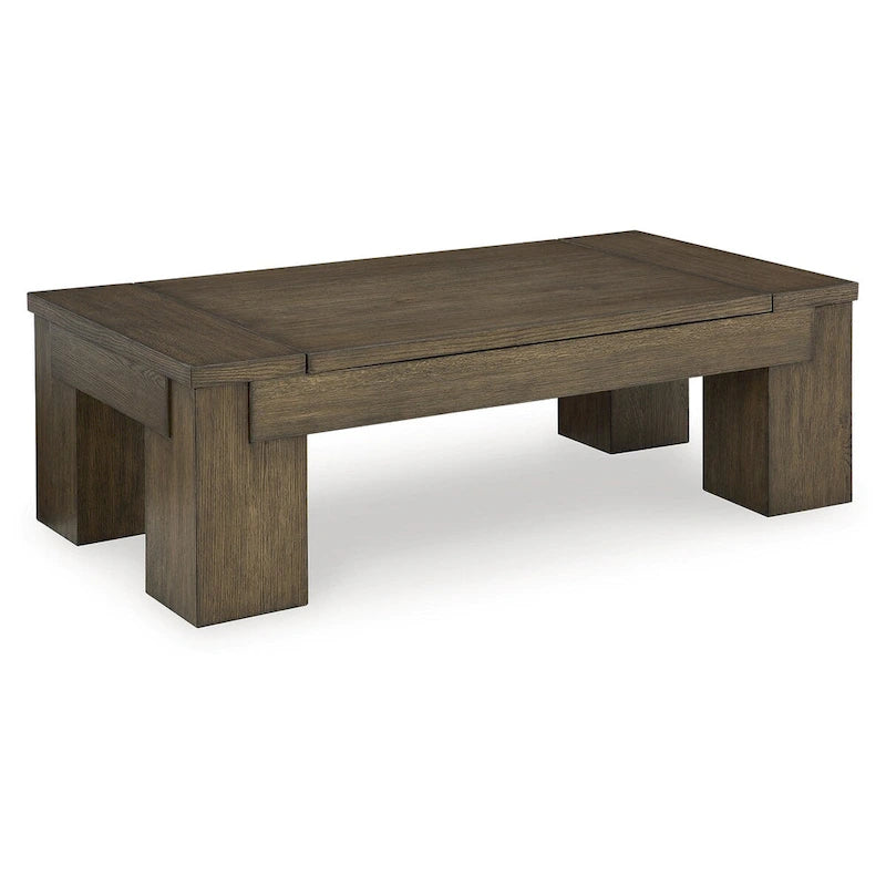 Table basse relevable Rosswain Brown – 54 larg. x 28 prof. x 18 haut.