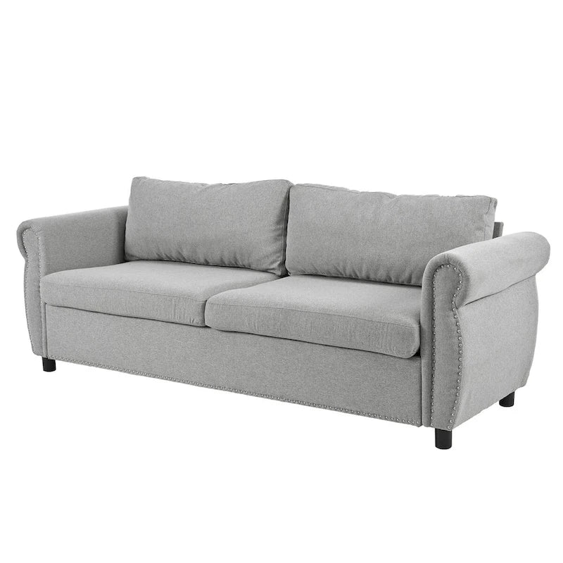 Canapé-lit 2-en-1 avec grand matelas à mémoire de forme