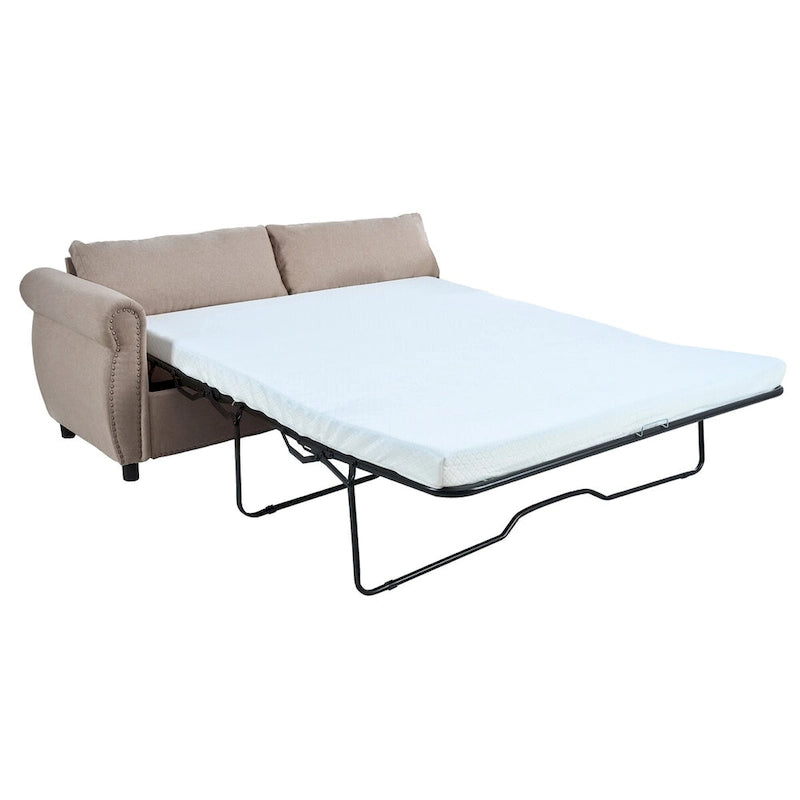Canapé-lit 2-en-1 avec grand matelas à mémoire de forme
