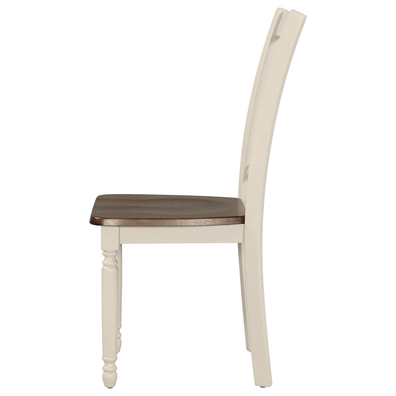 Ensemble de salle à manger classique 6 pièces Table en bois et 4 chaises avec banc