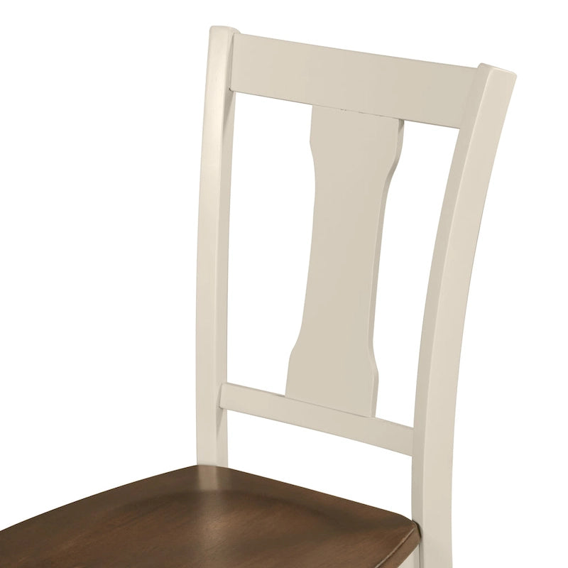 Ensemble de salle à manger classique 6 pièces Table en bois et 4 chaises avec banc